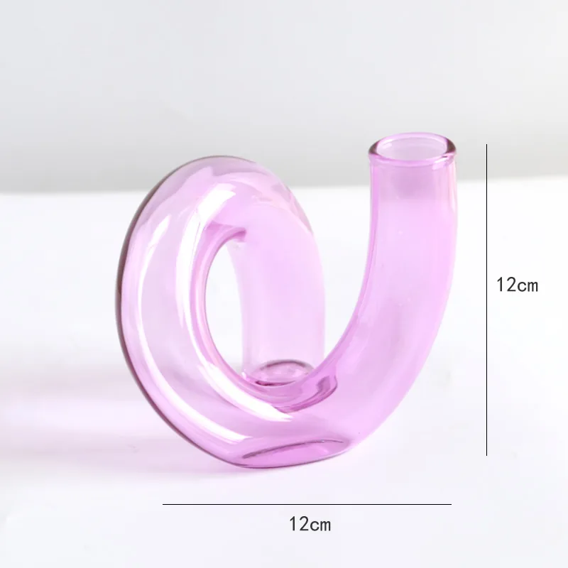 Purple glass vase dimensions