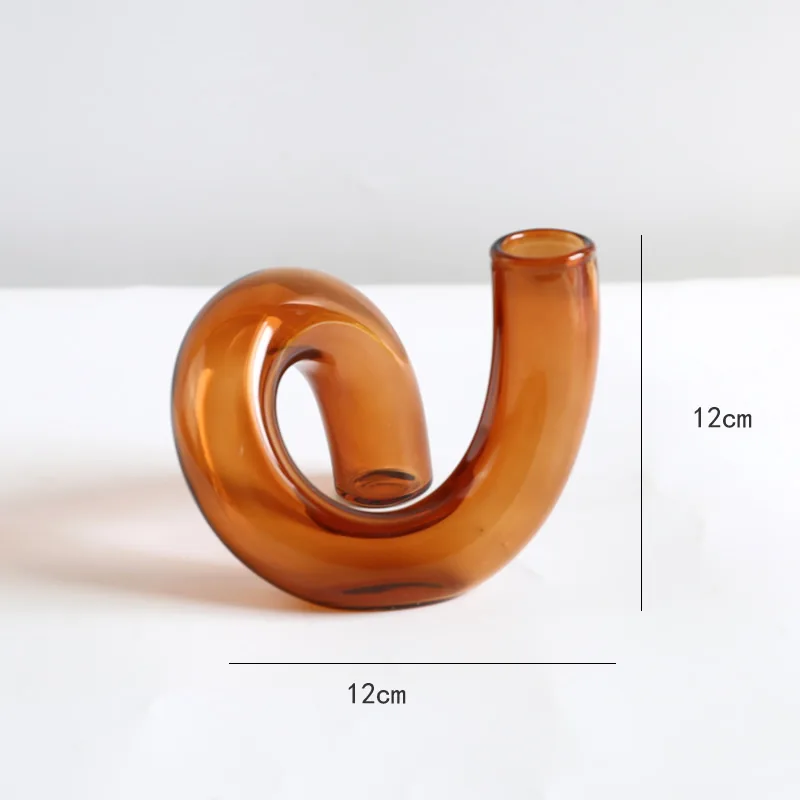 Amber glass vase dimensions