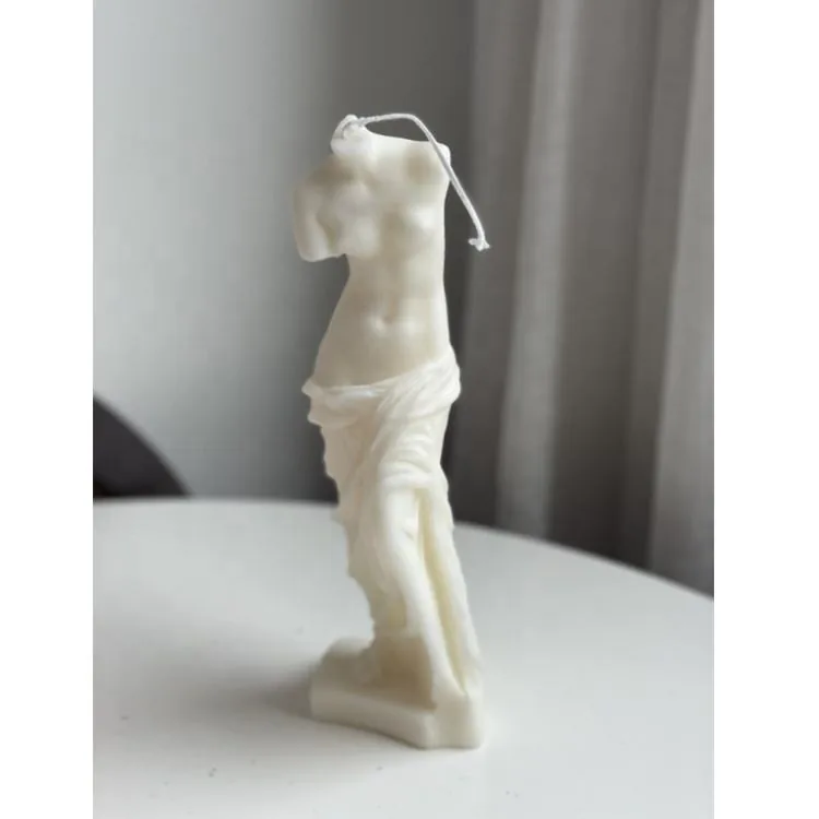 White Venus de Milo decorative candle