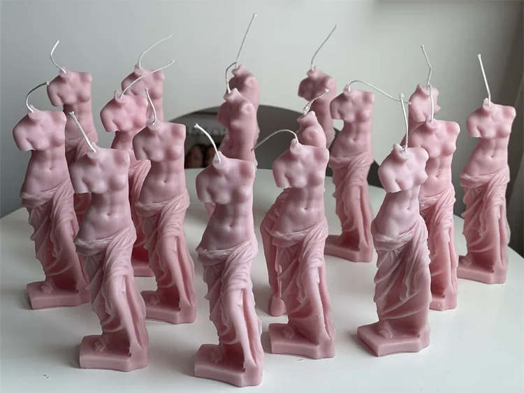 Wholesale pink Venus sculpture candles