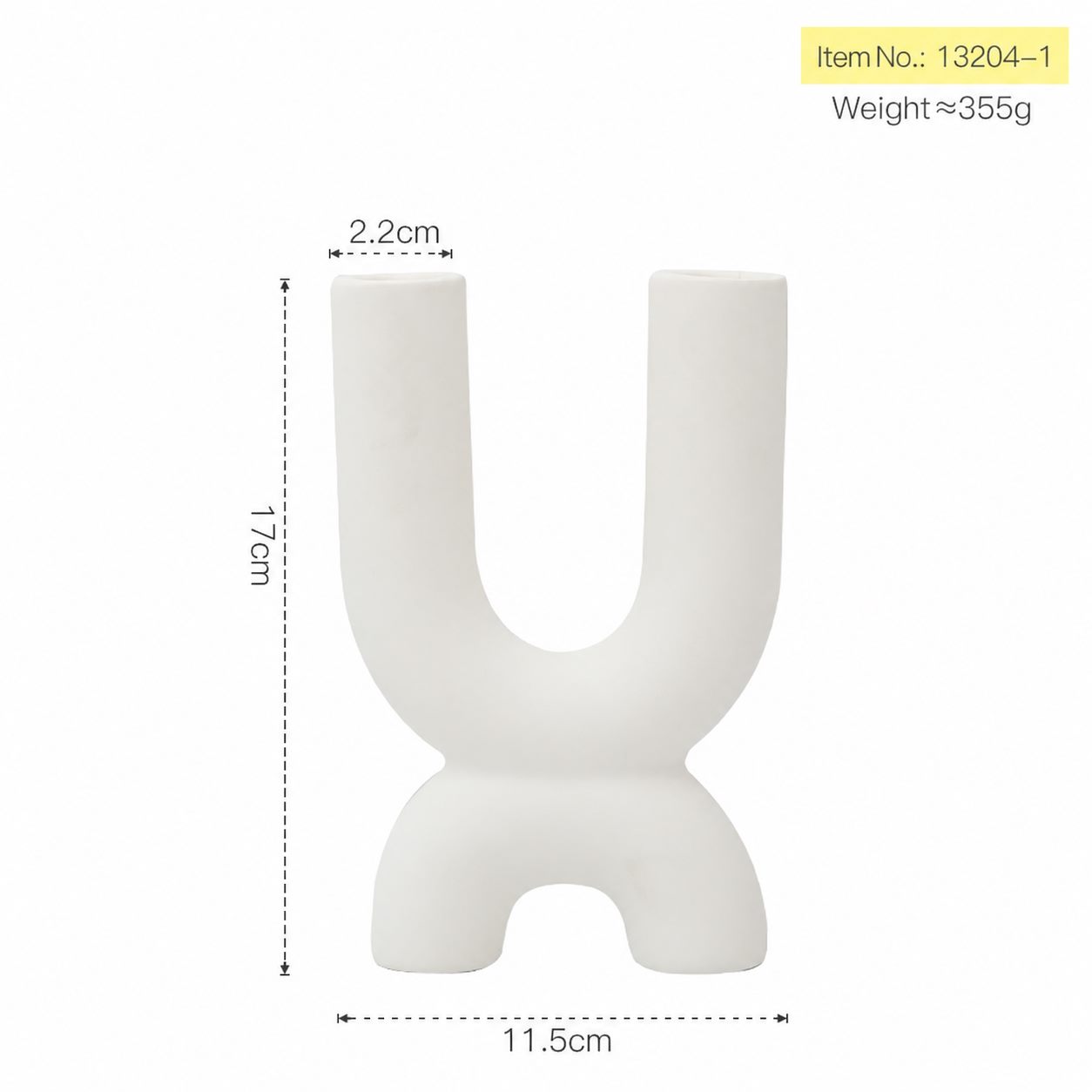 13204-1 candle holder dimensions 11.5 by 17 cm approximate weight 355 g