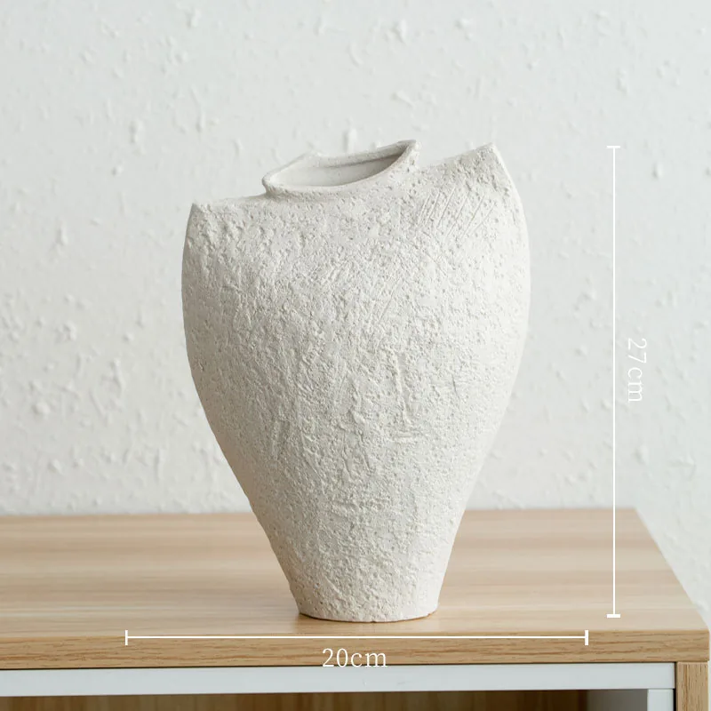 White long vase dimensions
