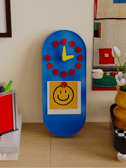 Memphis Magnetic Memo Wall Clock