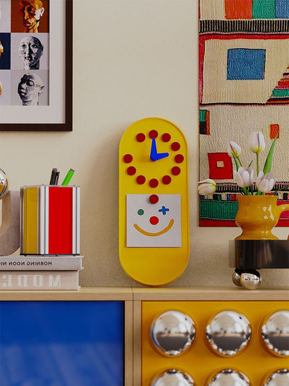 Memphis Magnetic Memo Wall Clock