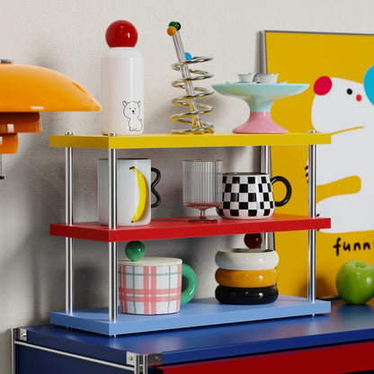 Memphis Bauhaus 3-Tier Desktop Shelf