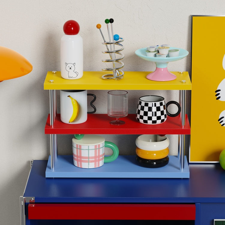 Memphis Bauhaus 3-Tier Desktop Shelf