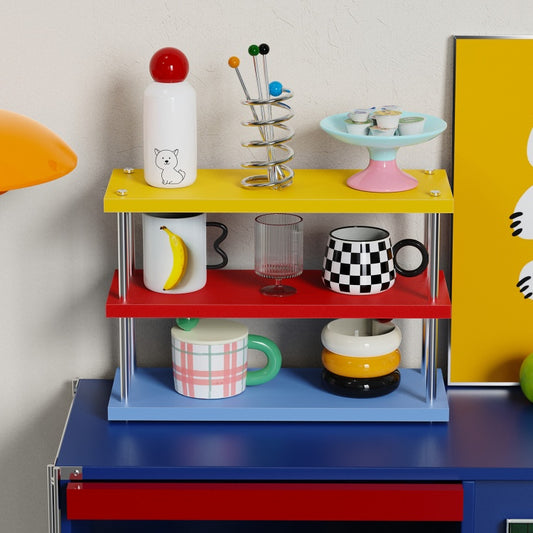 Memphis Bauhaus 3-Tier Desktop Shelf