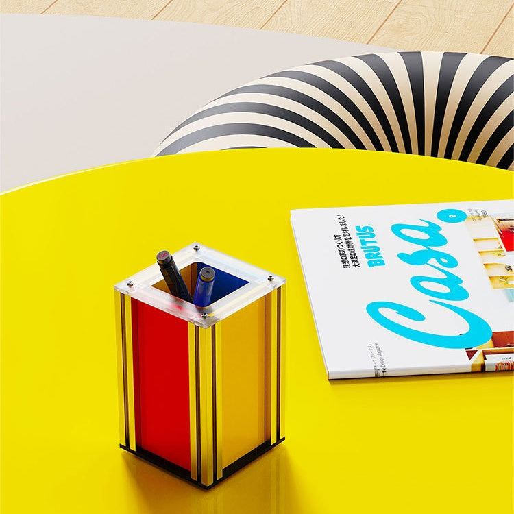 Memphis Square Pen Holder