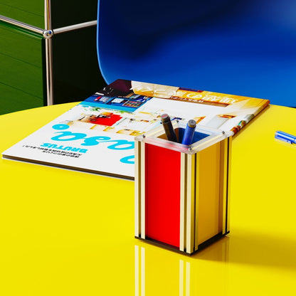 Memphis Square Pen Holder