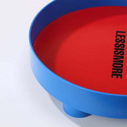 Memphis Color-Block Round Tray