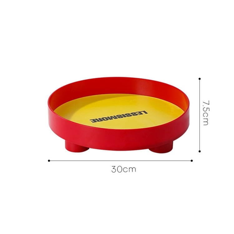 Memphis Color-Block Round Tray