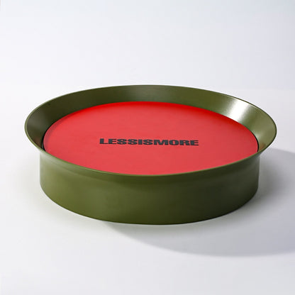 Memphis Color-Block Footed Round Tray