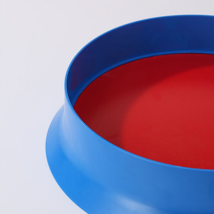 Memphis Color-Block Footed Round Tray