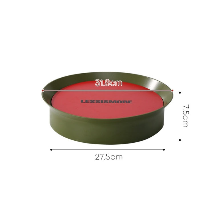 Memphis Color-Block Footed Round Tray