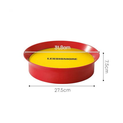 Memphis Color-Block Footed Round Tray