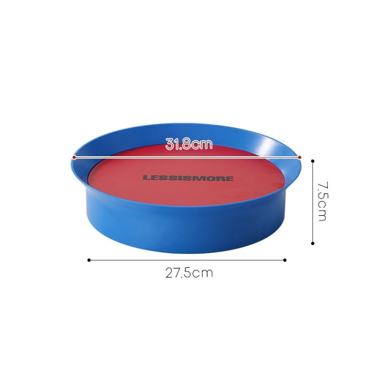 Memphis Color-Block Footed Round Tray