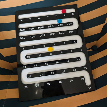 Memphis Sliding Perpetual Calendar
