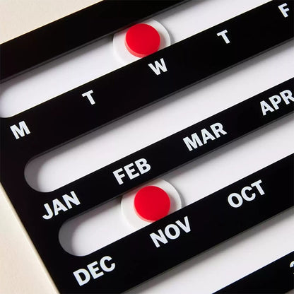 Memphis Sliding Perpetual Calendar