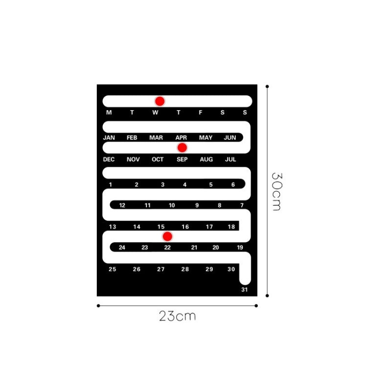 Memphis Sliding Perpetual Calendar