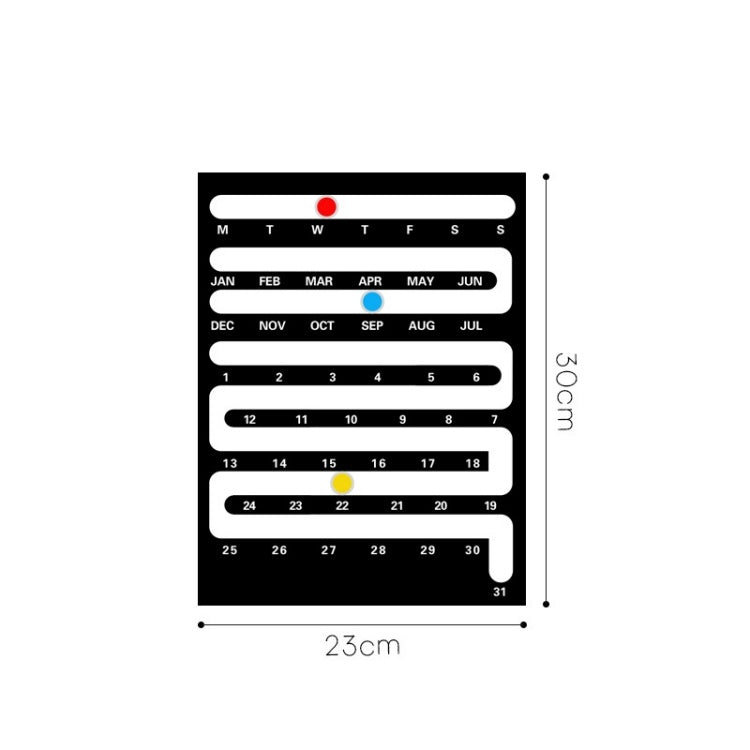Memphis Sliding Perpetual Calendar