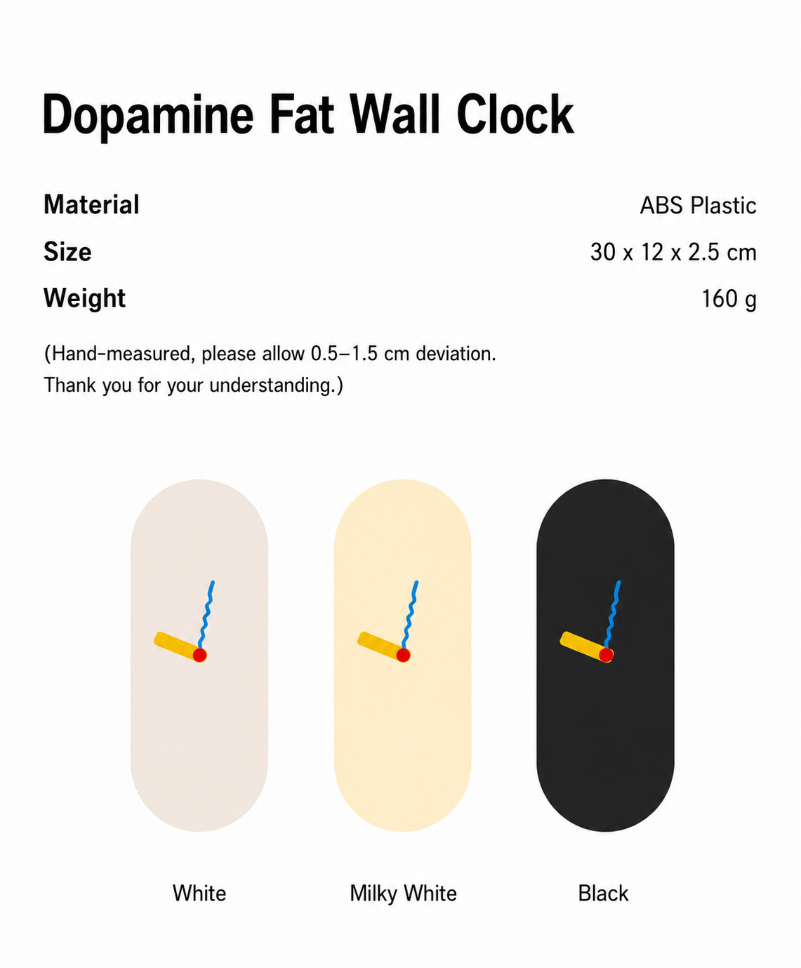Dopamine Fat Wall Clock