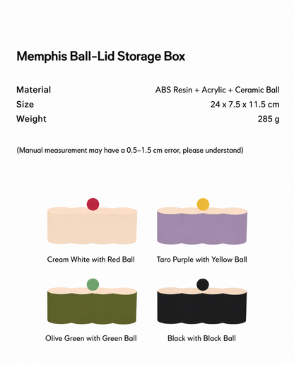 Memphis Ball-Lid Storage Box