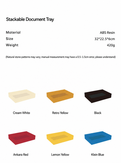 Memphis Color-Block Stackable Tray